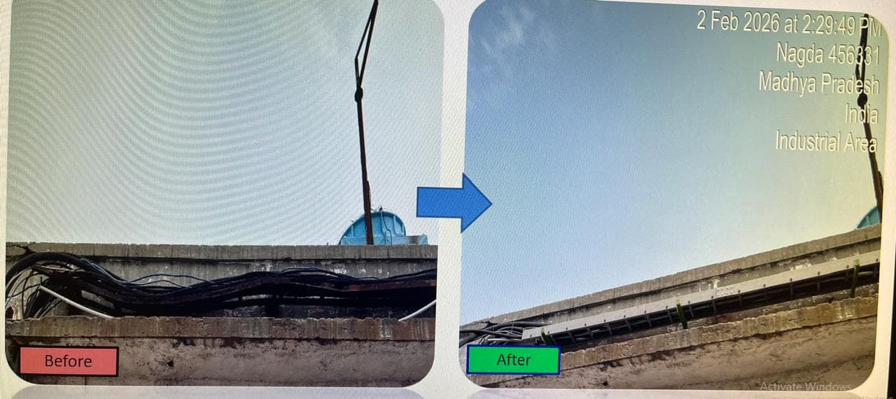 Industrial leak sealing in progress