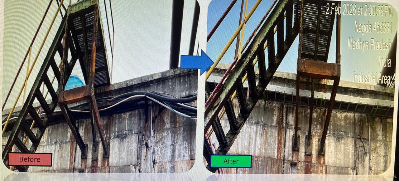 Maintenance team at work